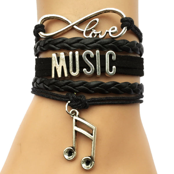 Adjustable 925 Sterling Silver Music Note Ring