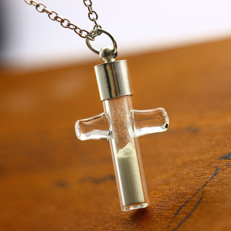 Small Cross Necklace, Glow in the Dark Necklace, Girls Cross Necklace,  Christian Necklace, Cross Pendant - Etsy