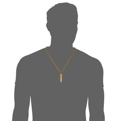 Bullet Bible Cross Pendant Necklace